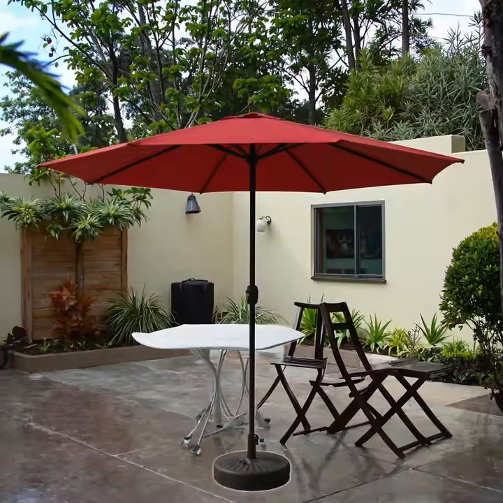 New Product Outdoor Roman Semi-Shade Patio Balcony Sun and Rain Guard Fishing Umbrella